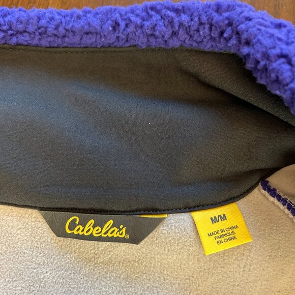 NWT Cabela's Women's Blue Sweater Full Zip Fleece Size Medium - Picture 13 of 14